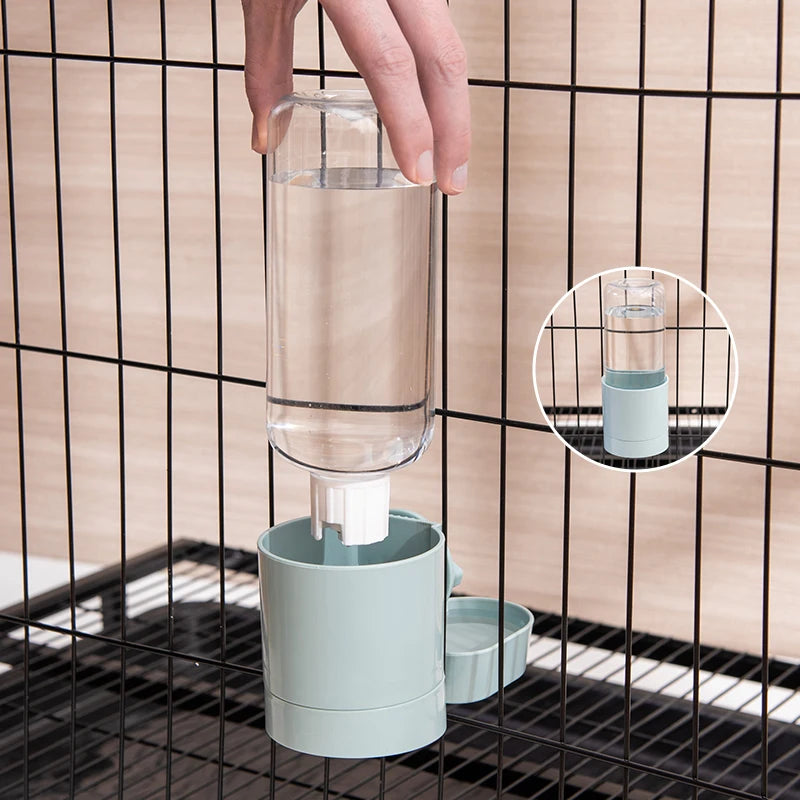 Automatic Pet Feeder Cage Hanging Bowl