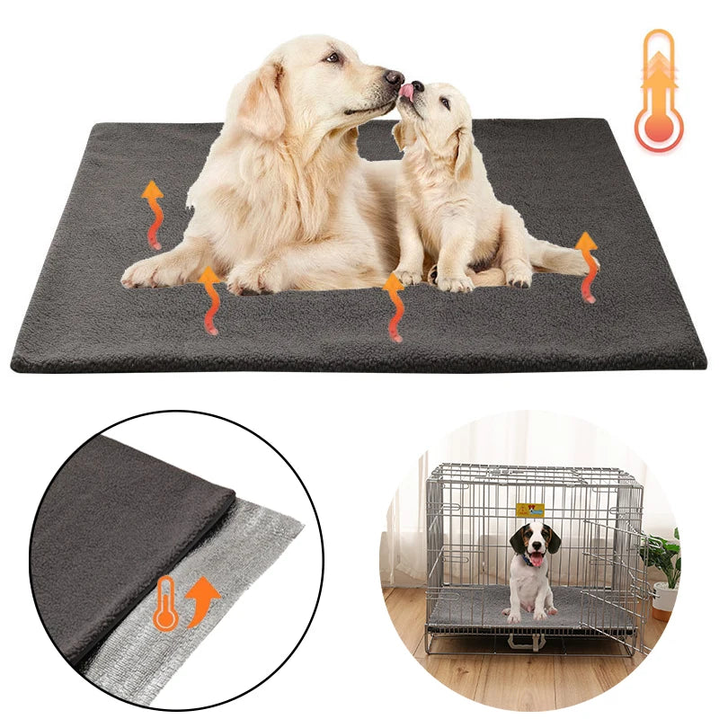 Self-Warming Pet Bed Mat 🐾🌞