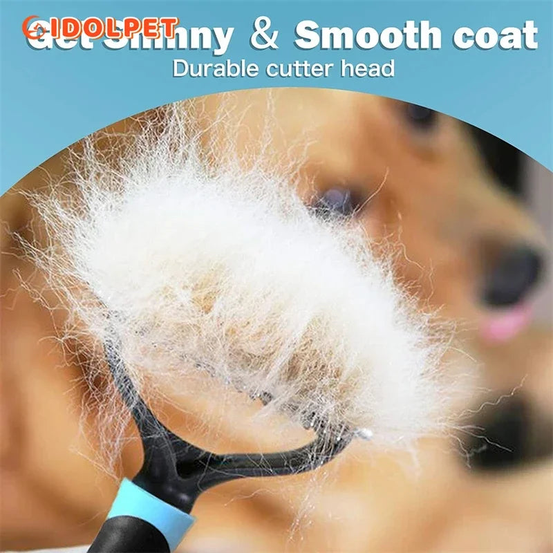 2-Sided Deshedding & Dematting Pet Brush 🐾✨