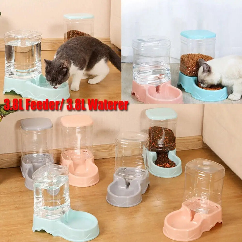 3.8L Automatic Pet Feeder & Water Dispenser 🐾💧
