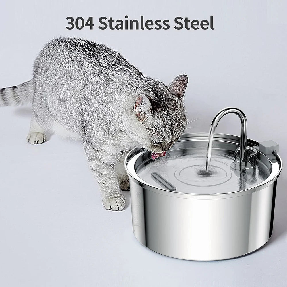 Stainless Steel Automatic Pet Water Fountain 🐾💧