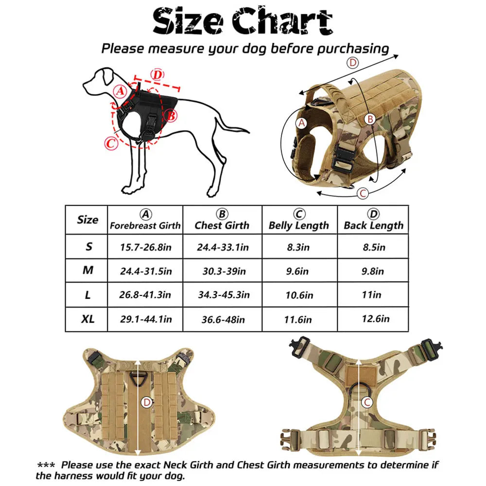 Durable Dog Harness & Leash Set for Large Breeds 🐾💪