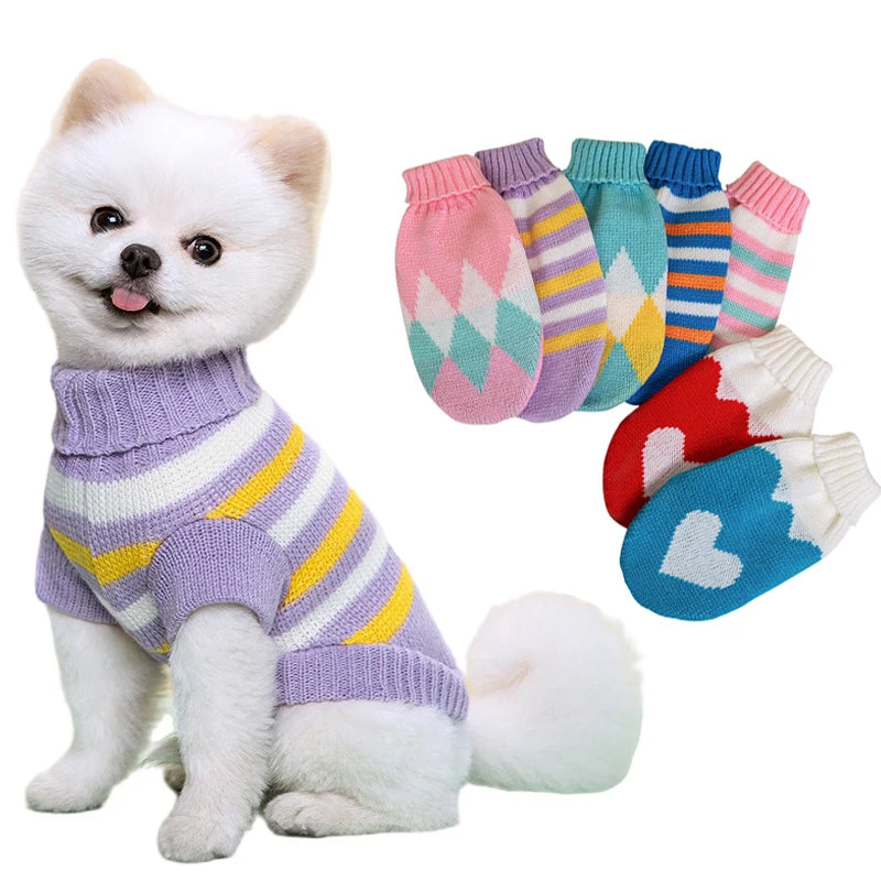 Soft Knit Winter Sweater for Pets 🐾❄️