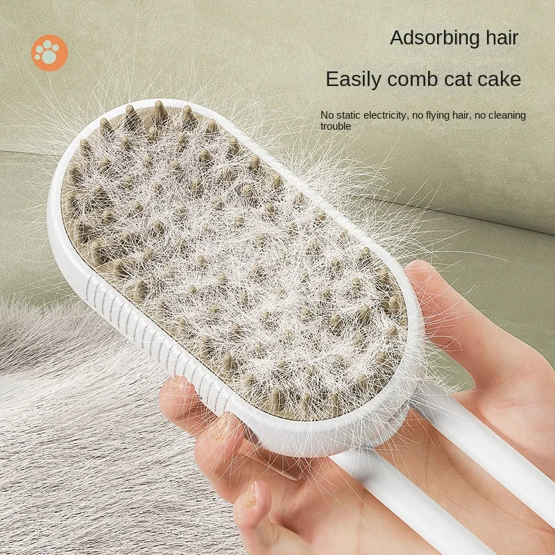 3-in-1 Electric Steam Pet Grooming Brush 🐾💨