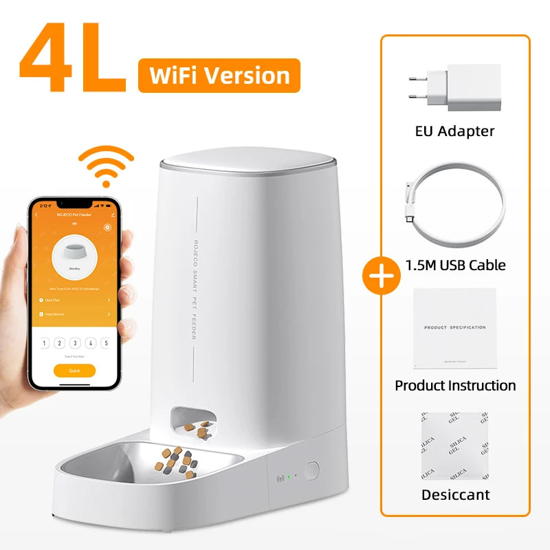 Smart WiFi Automatic Pet Feeder 🐾📱