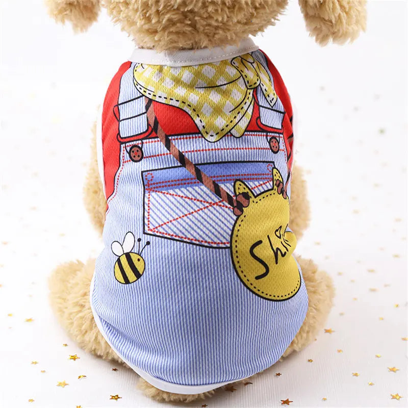 Cartoon Pet T-Shirt for Summer 🌞🐾