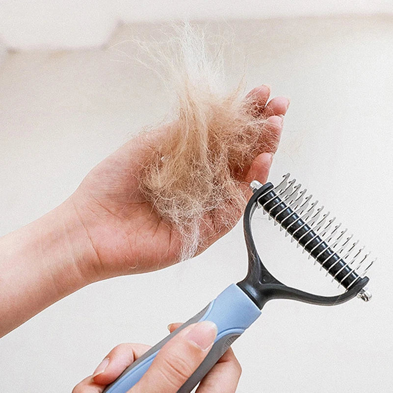 Professional Pet Deshedding Brush 🐾✨