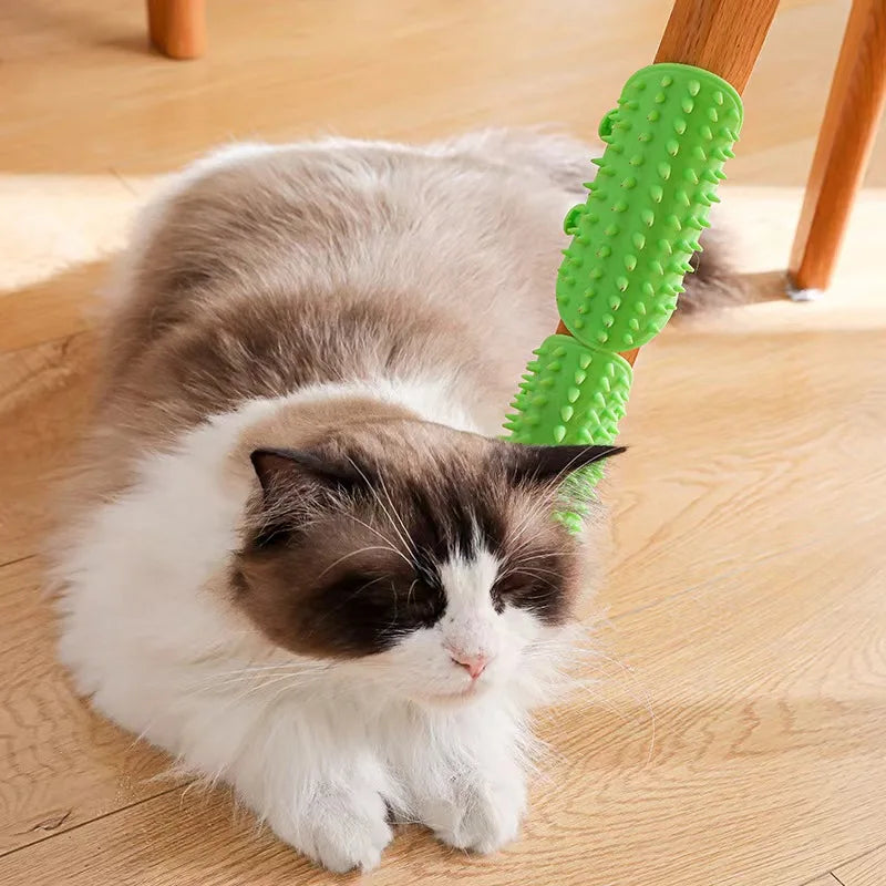 Self-Cleaning Cat Grooming & Scratching Comb 🐱✨