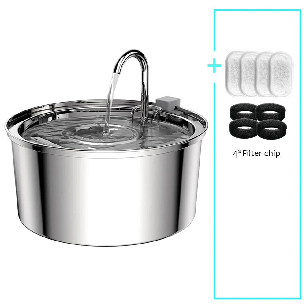 Stainless Steel Automatic Pet Water Fountain 🐾💧