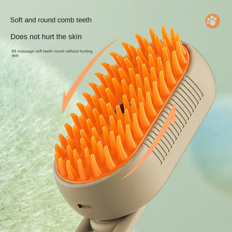3-in-1 Electric Steam Pet Grooming Brush 🐾💨