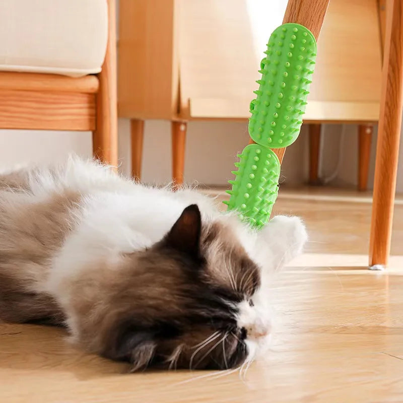 Self-Cleaning Cat Grooming & Scratching Comb 🐱✨