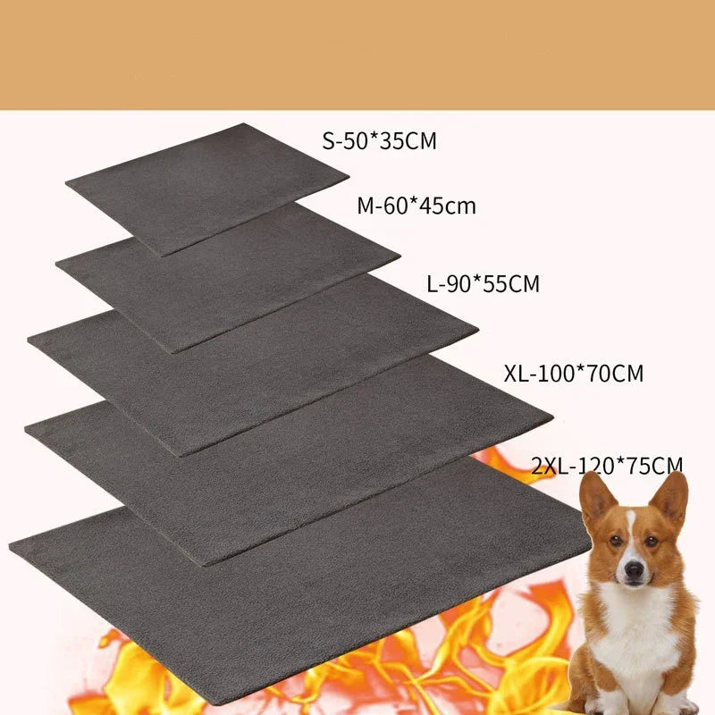 Self-Warming Pet Bed Mat 🐾🌞