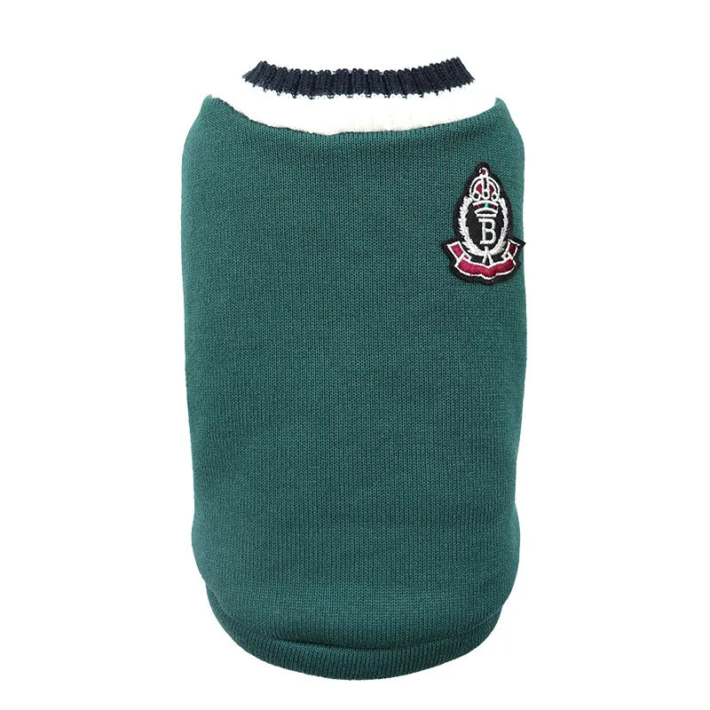 Cozy College Style Pet Sweater 🐾🎓