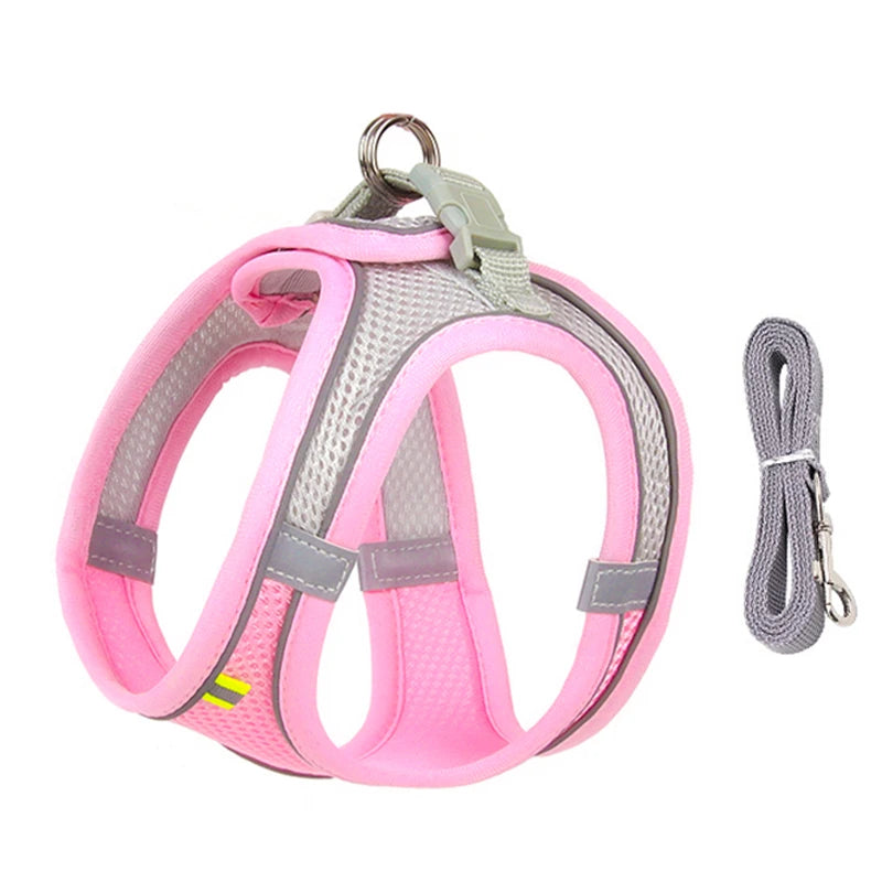 Adjustable Cat & Dog Harness Leash Set for Outdoor Adventures 🐾🌳