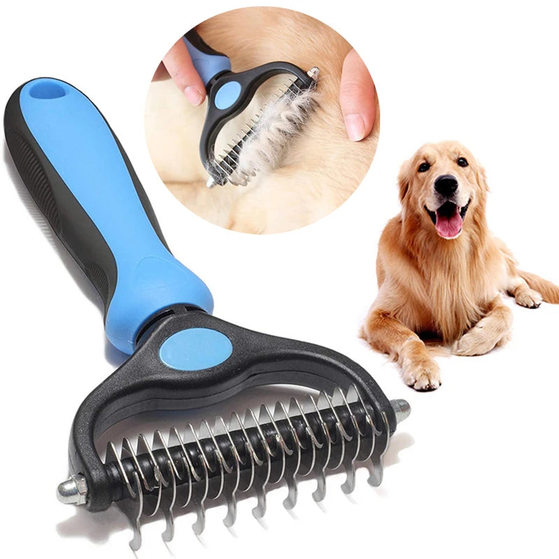 Professional Pet Deshedding Brush 🐾✨