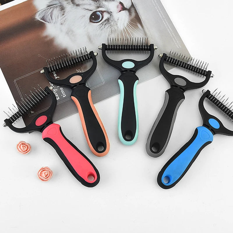 Professional Pet Deshedding Brush 🐾✨